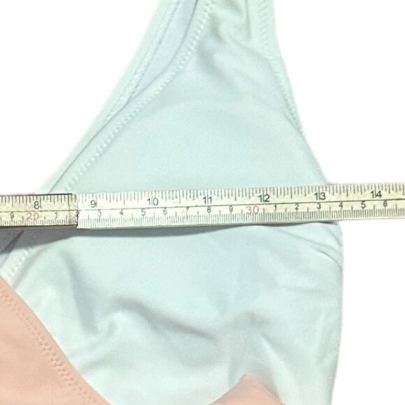 SweatyRocks Colorblock One Piece Swimsuit Size M Wrap Tie Waist Pink Barbiecore - Picture 9 of 9